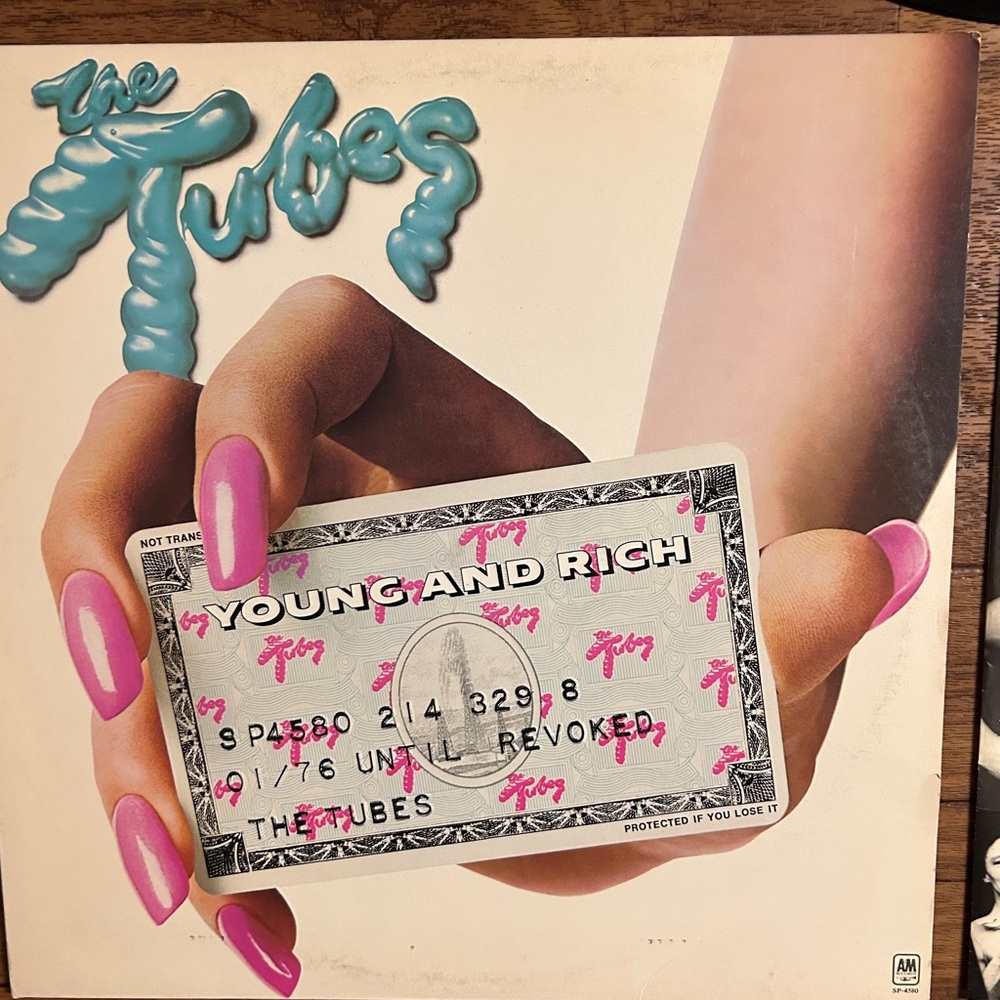 The Tubes~”Young And Rich" Original VINYL LP from 1976 (A&M SP-4580)
